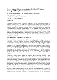 Over a Decade of Experience with the ANAMMOX® Reactor Start-Up and Long-Term Performance