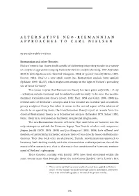 Alternative Neo-Riemannian Approaches to Carl Nielsen