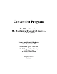 Convention Program