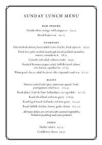 Davys Sandwiches Menu