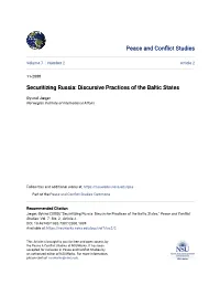 Discursive Practices of the Baltic States