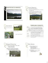 1 Lecture Objectives Introduction Biological Monitoring Water Quality
