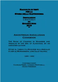 Anonymous Andalusian Cookbook
