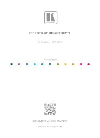 Effects of Color Depth