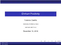 Ehrhart Positivity