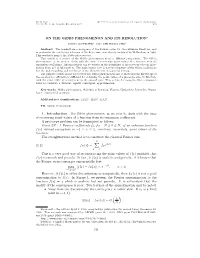 ON the GIBBS PHENOMENON and ITS RESOLUTION 1. Introduction. the Gibbs Phenomenon, As We View It, Deals with the Issue of Recover
