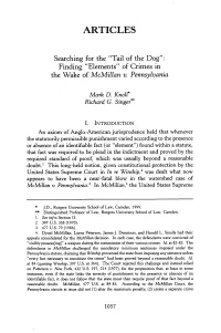 "Tail of the Dog": Finding "Elements" of Crimes in the Wake of Mcmillan V