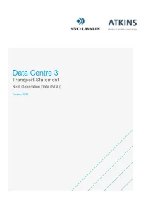 Transport Statement Next Generation Data (NGD)