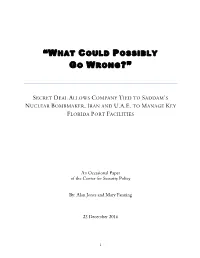 “What Could Possibly Go Wrong?”