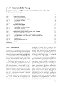 1.07 Quantum Dots: Theory N Vukmirovic´ and L-W Wang, Lawrence Berkeley National Laboratory, Berkeley, CA, USA
