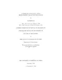 A Thematic Study of Lh Xun's Prose P O E T R Y Collection
