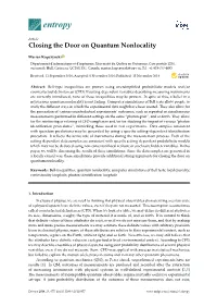 Closing the Door on Quantum Nonlocality