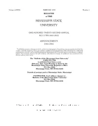 Complete 2003-2004 Bulletin