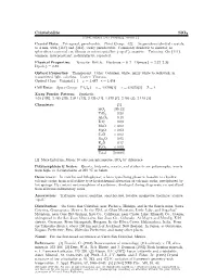 Cristobalite Sio2 C 2001 Mineral Data Publishing, Version 1.2 ° Crystal Data: Tetragonal, Pseudocubic
