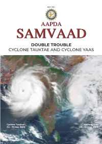Double Trouble Cyclone Tauktae and Cyclone Yaas