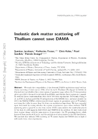 Inelastic Dark Matter Scattering Off Thallium Cannot Save DAMA
