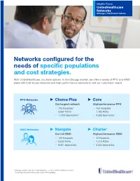 Needs of Specific Populations and Cost Strategies. with Unitedhealthcare, You Have Options