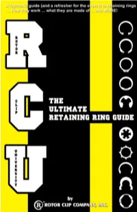 RCU the Ultimate Retaining Ring Guide