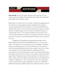 Ruha Benjamin, Race After Technology: Abolitionist Tools for the New Jim Code, Cambridge: Polity, 2019