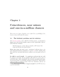 This Lecture on Coincidences