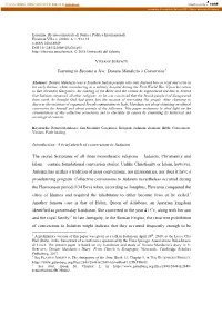 Yearning to Become a Jew: Donato Manduzio's Conversion Introduction