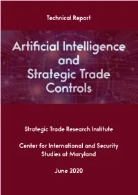Artificial Intelligence and Strategic Trade Controls
