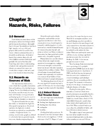 Chapter 3: Hazards, Risks, Failures