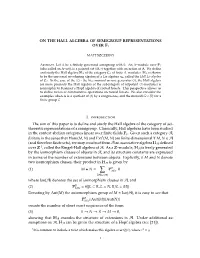 On the Hall Algebra of Semigroup Representations Over F1