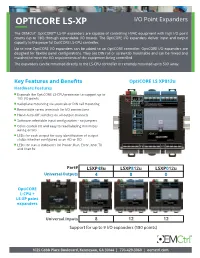 OPTICORE LS-XP I/O Point Expanders