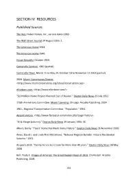 Published Sources