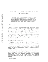 Arxiv:2001.07094V3 [Math.NT] 10 May 2021 Aeo Nirdcbeplnma)Alclgoa Principl a Local-Global Conditions, a Local Polynomial) I Are Irreducible Mcmullen 20]
