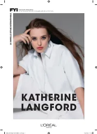 PRESS RELEASE KATHERINE V8 FR.Indd 1 25/06/2020 3:29 PM PRESS RELEASE KATHERINE V8 FR.Inddpress 2