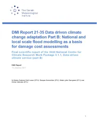 DMI Report 21-35 Data Driven Climate Change Adaptation Part B: National
