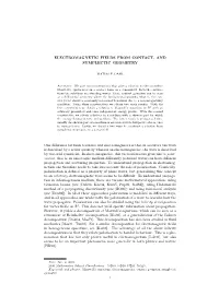 Electromagnetic Fields from Contact- and Symplectic Geometry