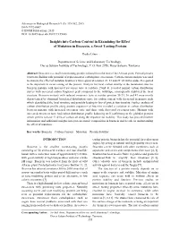 Insights Into Carbon Content in Examining the Effect of Mutation in Brazzein, a Sweet Tasting Protein