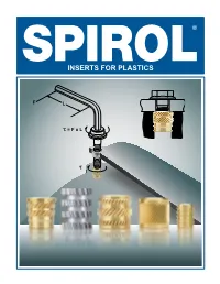 SPIROL Inserts for Plastics Design Guide