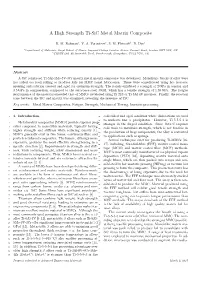 A High Strength Ti-Sic Metal Matrix Composite