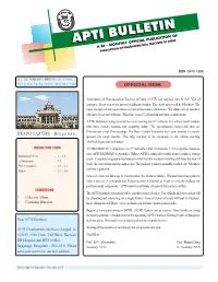 APTI Bulletin 98Th Issue Final