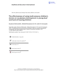 The Effectiveness of Using Multi-Sensory Children's Stories On