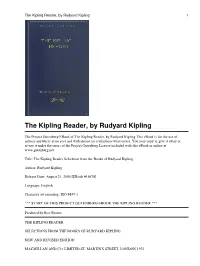 The Kipling Reader, by Rudyard Kipling 1