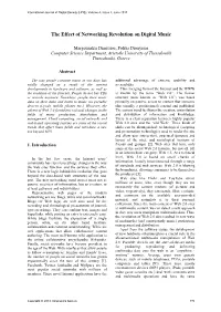 Effect of Networking Revolution on Digital Music