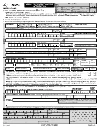 Vehicle Registration/Title Application – MV-82.1