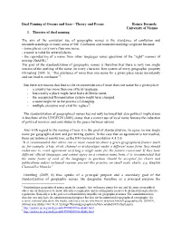 Dual Naming of Oceans and Seas – Theory and Praxis Rainer Dormels University of Vienna 1