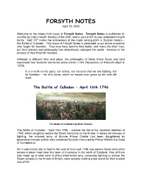 Forsyth Notes, Issue93