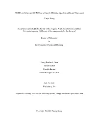 Yunjie Xiong Dissertation Submitted to the Faculty of the Virginia Polytechnic Institute and State University in Partial Fulfill