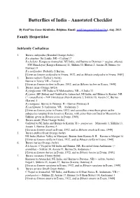 Annotated Checklist