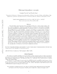 Extremal Dependence Concepts