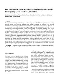 Fast and Optimal Laplacian Solver for Gradient-Domain Image Editing Using Green Function Convolution