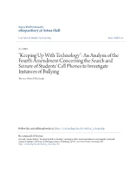 "Keeping up with Technology": an Analysis of the Fourth Amendment