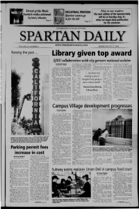 Library Given Top Award Wo On
